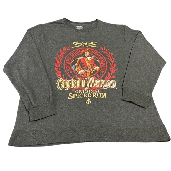 Captain Morgan Charcoal Crewneck - Picture 1 of 4